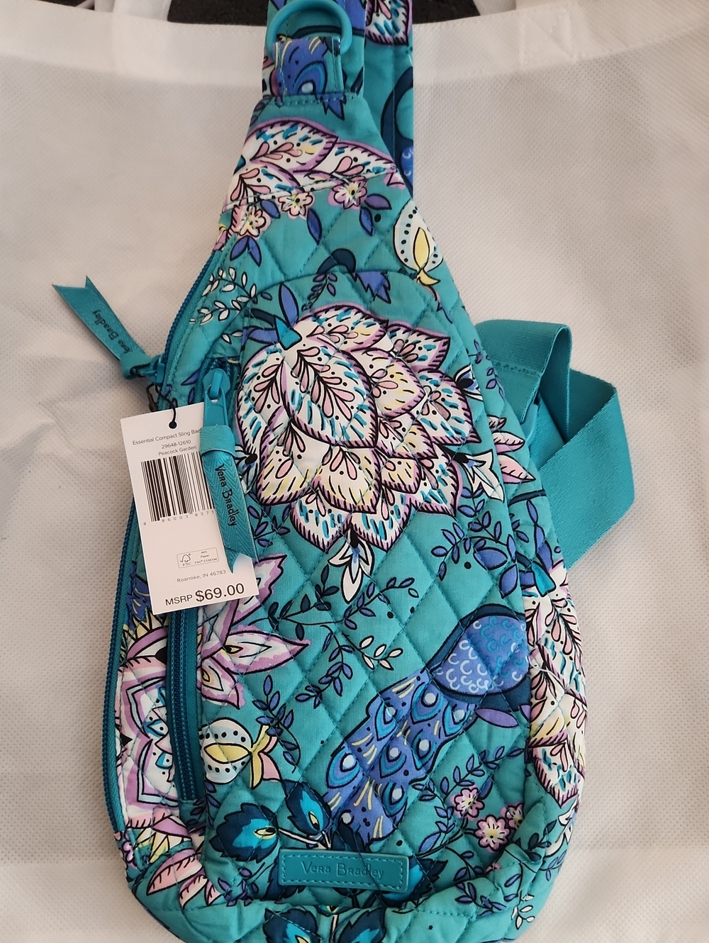 Vera Bradley Essentials Compact Backpack - Peacock Garden